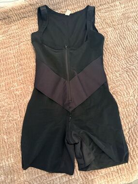 Feeling Girl Black Body Shaping Faja with Chevron Waist Panel Lg